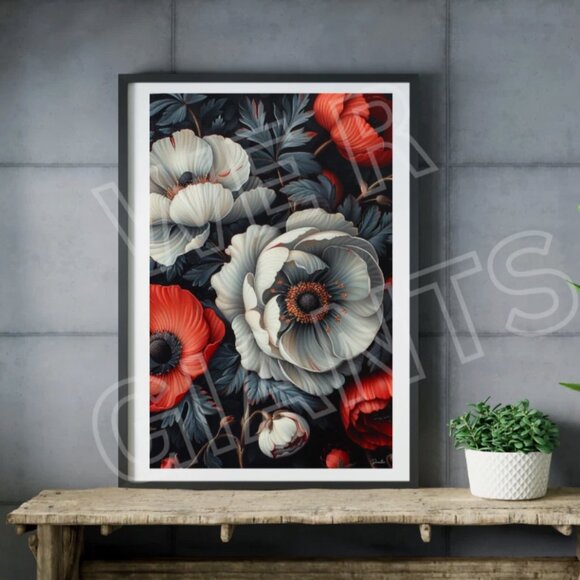 Beautiful Floral 11x17 Art Print - Picture 1 of 2